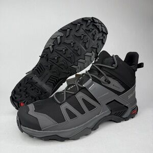 Salomon X Ultra 4 Mid GTX Men's 11.5 Outdoor Hiking Boot Black Magnet 413834